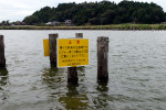 今回設置したカンムリカイツブリ生息地の保護の看板